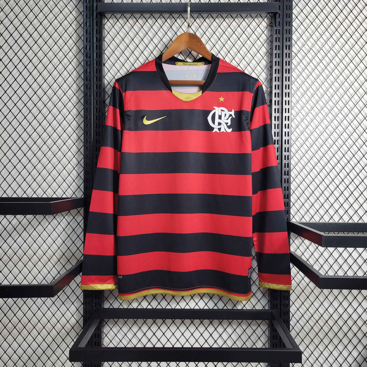 Flamengo 2009 I Home Long Sleeve Jersey - Retro Version