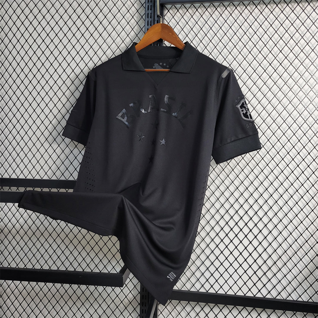 Brazil Retro All Black 2013/14 Jersey