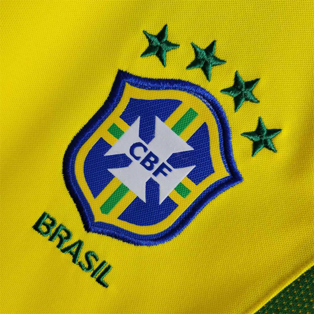 Brazil Retro Home 2002 Jersey