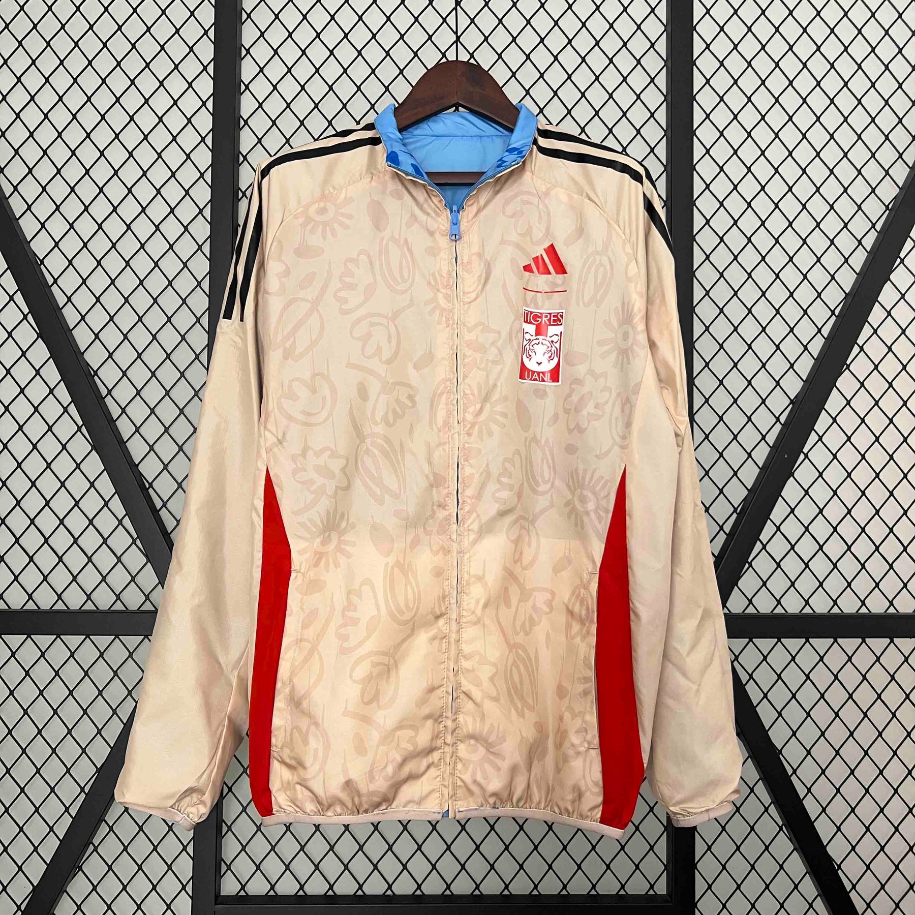 Tigres Beige&Blue Trench Coat Reversible Windbreaker Double-Sides Jacket 2024/25