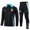 Mens Argentina Jacket + Pants Training Suit Black 2024