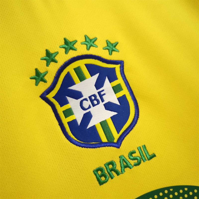 Brazil Retro Home 2004 Jersey