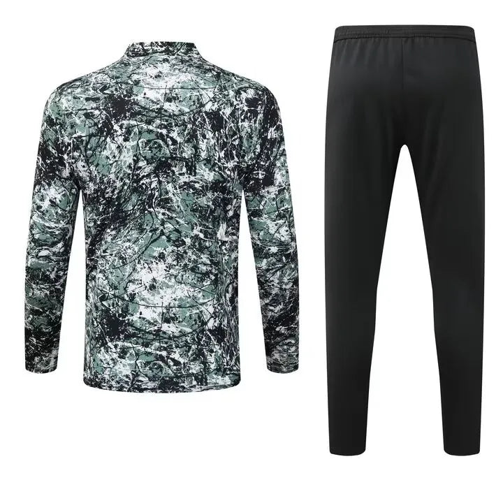 Mens Manchester United Training Suit Green-Black 2024/25