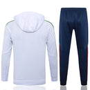 Mens Italy Hoodie Sweatshirt + Pants Training Suit White 2024