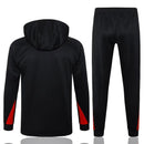 Mens Liverpool Hoodie Sweatshirt + Pants Training Suit Black 2024/25