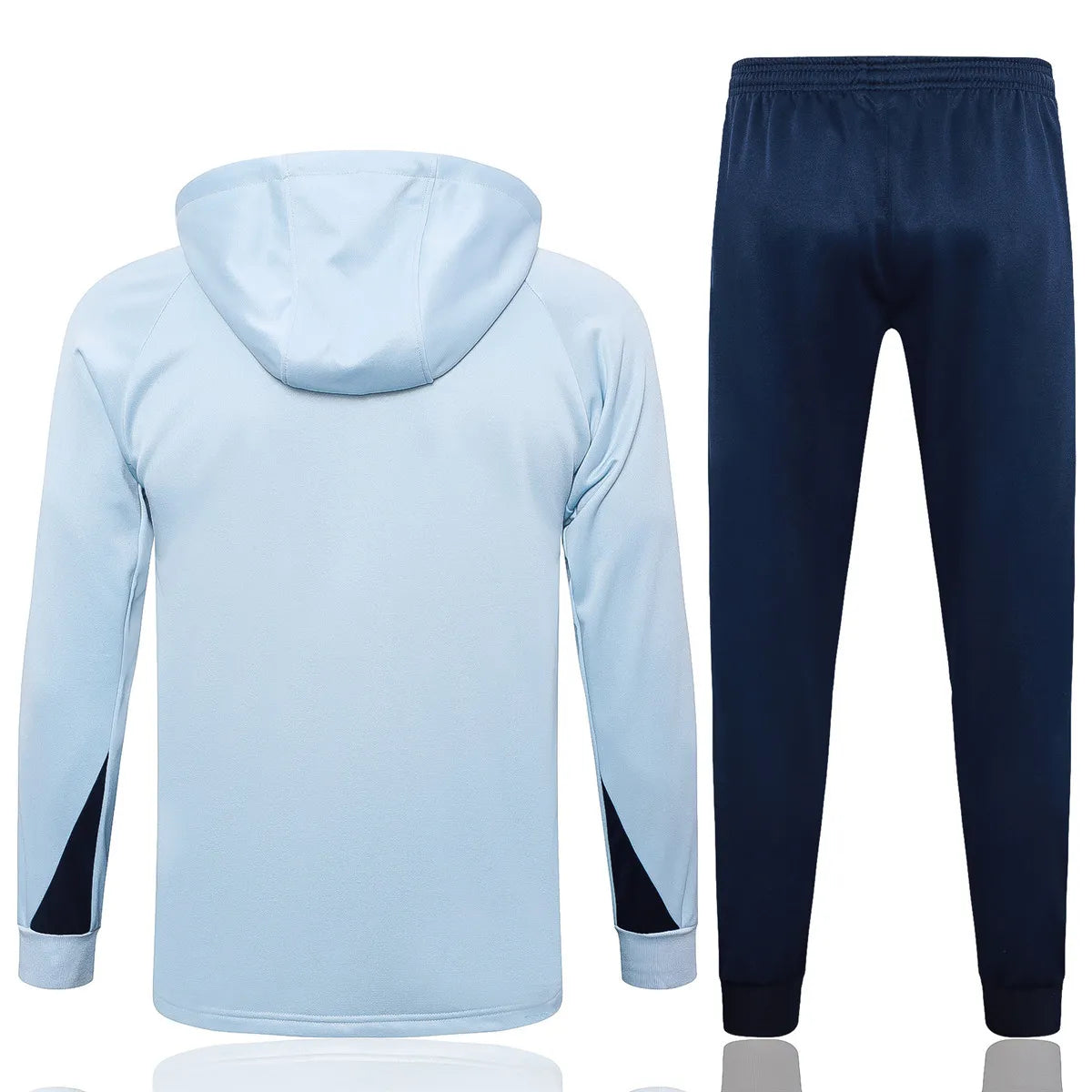 Mens France Hoodie Sweatshirt + Pants Training Suit Light Blue 2024