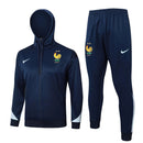 Mens France Hoodie Jacket + Pants Training Suit Royal 2024