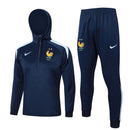 Mens France Hoodie Sweatshirt + Pants Training Suit Royal 2024