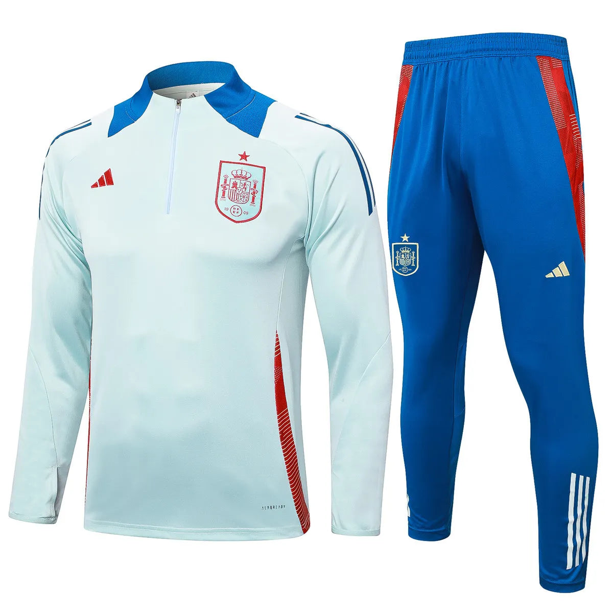 Mens Spain Training Suit Light Blue 2024/25