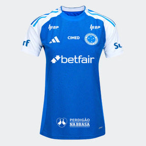 Cruzeiro 2025/26 Home Jersey Full Sponsors Women