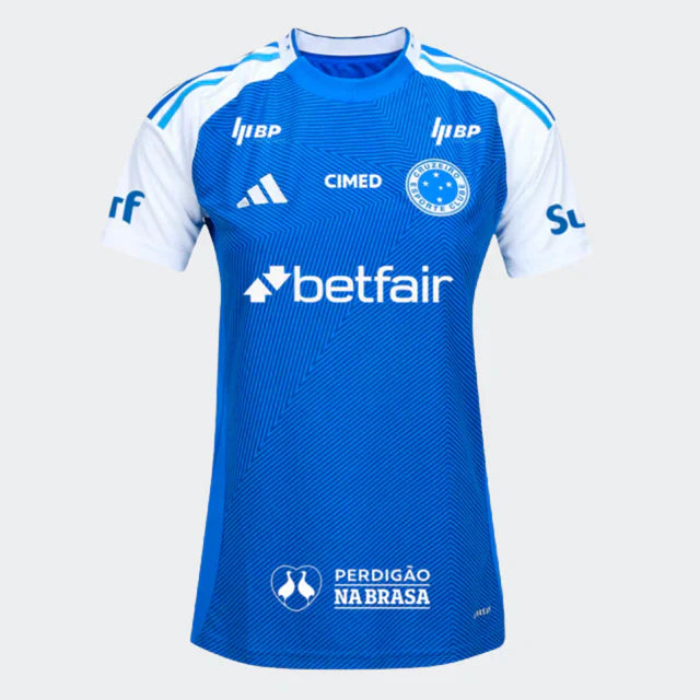 Cruzeiro 2025/26 Home Jersey Full Sponsors Women