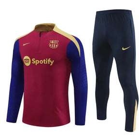 Mens Barcelona Training Suit Red 2024/25