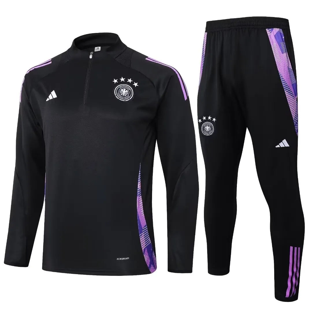 Mens Germany Training Suit Black 2024