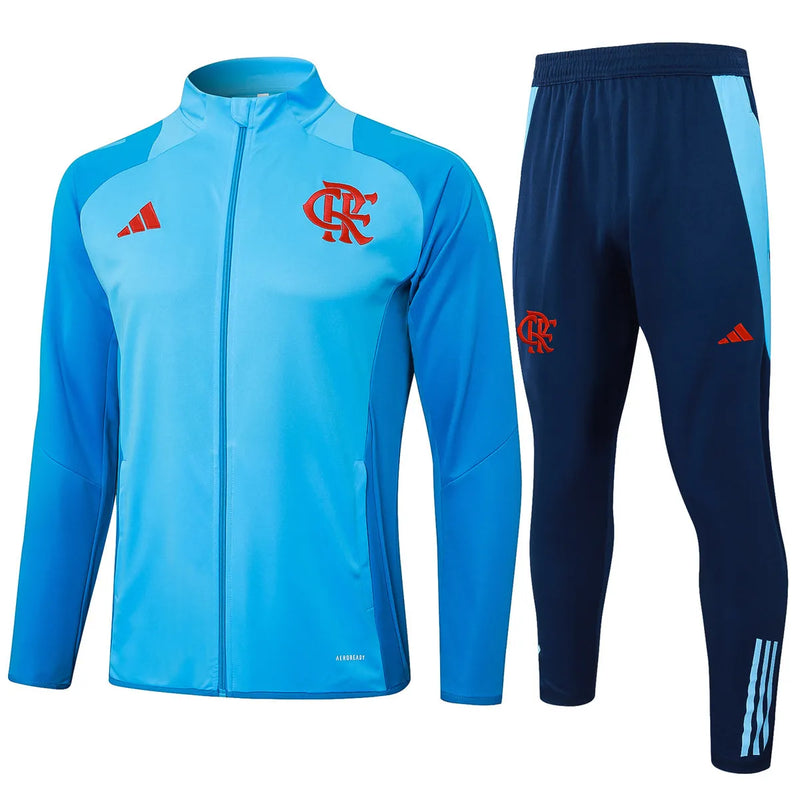 Flamengo Jacket + Pants Training Suit Light Blue 2025/26