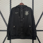 Corinthians All Weather Windrunner Jacket Black 2024/25