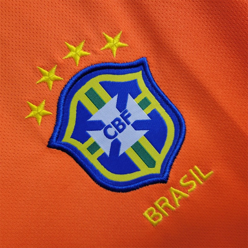 Brazil Goalkeeper Long Sleeve 1998 Orange