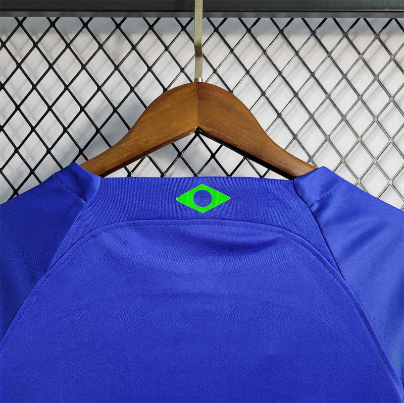 Brazil Away Retro Kids Kit 2022