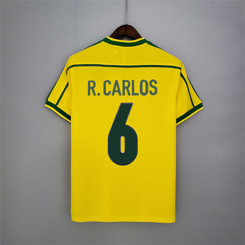 Brazil Retro Home 1998 Jersey