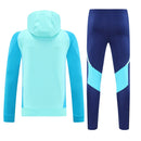Flamengo Hoodie Sweatshirt + Pants Training Suit Light Blue 2025/26