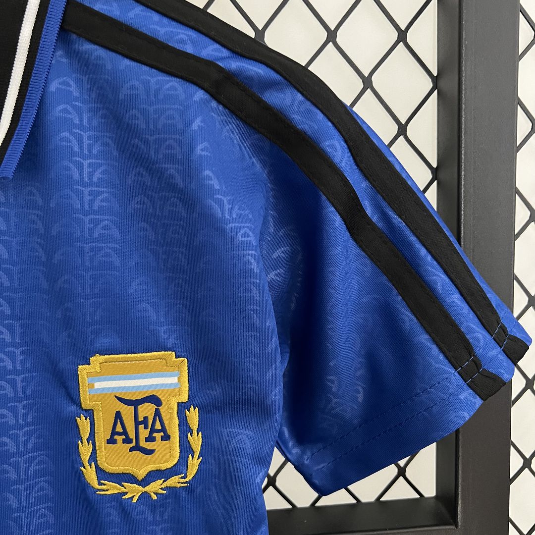 Argentina Away Retro 1994 Kids Kit