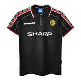 Mens Manchester United Retro Black Jersey 1998/99