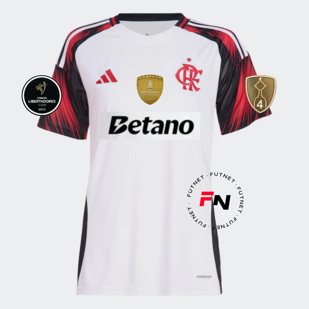 Flamengo Away 2025/26  Womens - Patch Libertadores + Sponsor