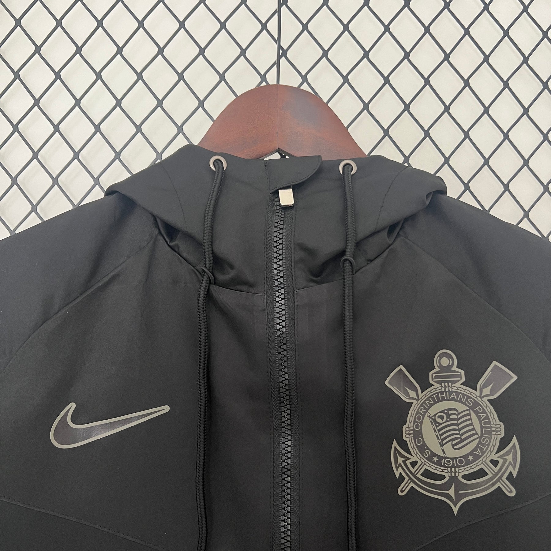 Corinthians All Weather Windrunner Jacket Black 2024/25