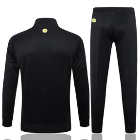 Mens Manchester United Jacket + Pants Training Suit Black 2024/25