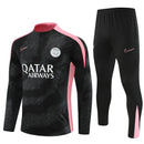 Mens PSG Training Suit Black - Pink 2024/25