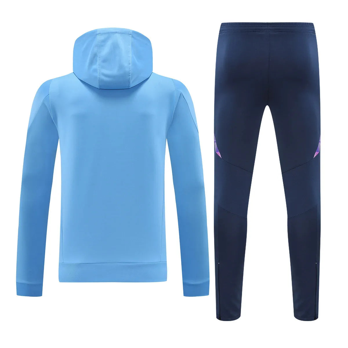 Mens Argentina Hoodie Sweatshirt + Pants Training Suit Light Blue 2024/25