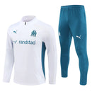 Mens Olympique Marseille Training Suit White 2024/25