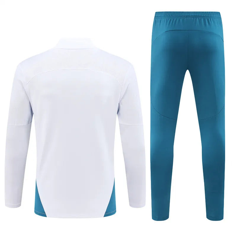 Mens Olympique Marseille Training Suit White 2024/25