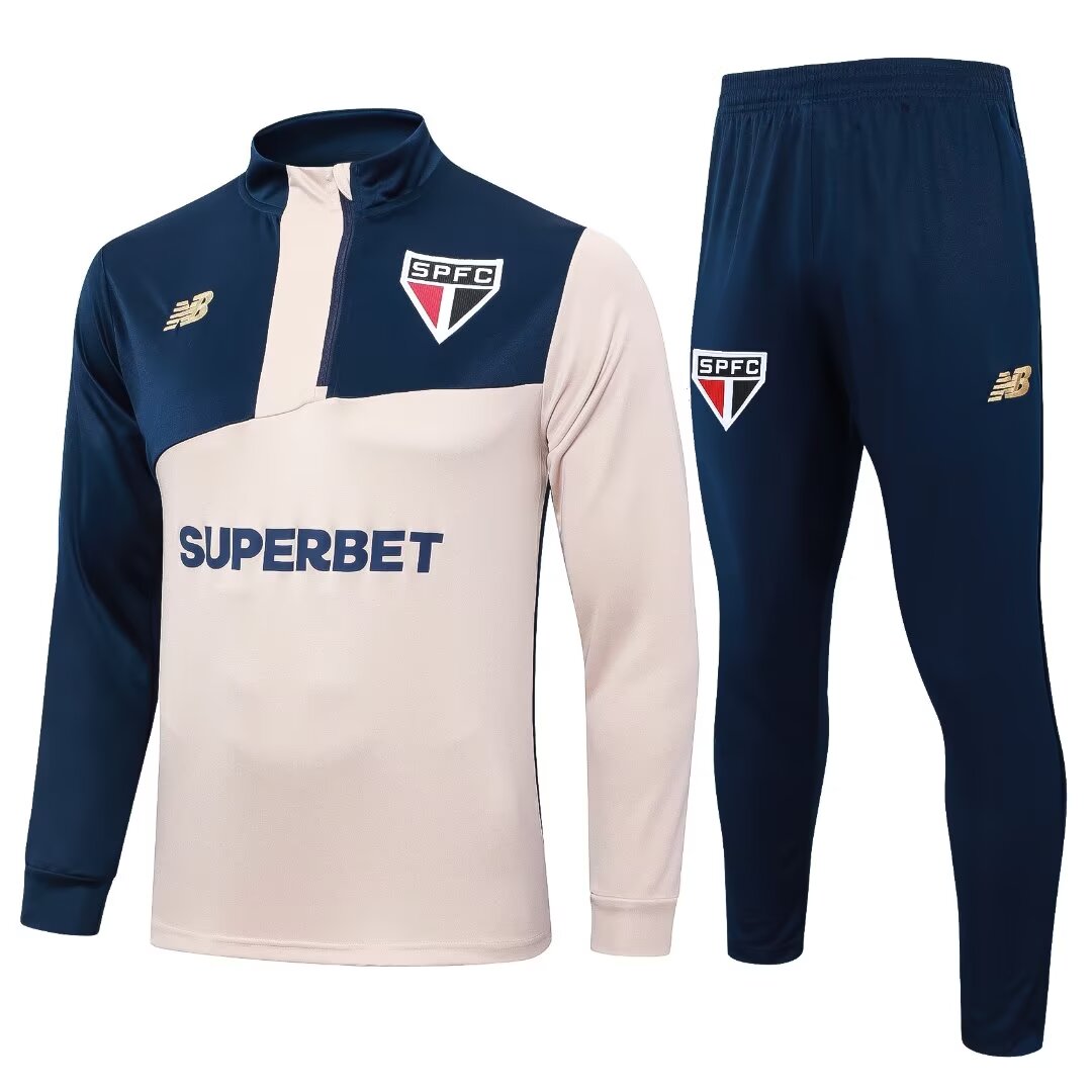 Sao Paulo FC Training Suit Apricot 2024/25