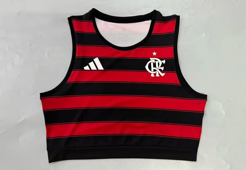 Womens Flamengo Home Yoga Cropped Top 2025/26