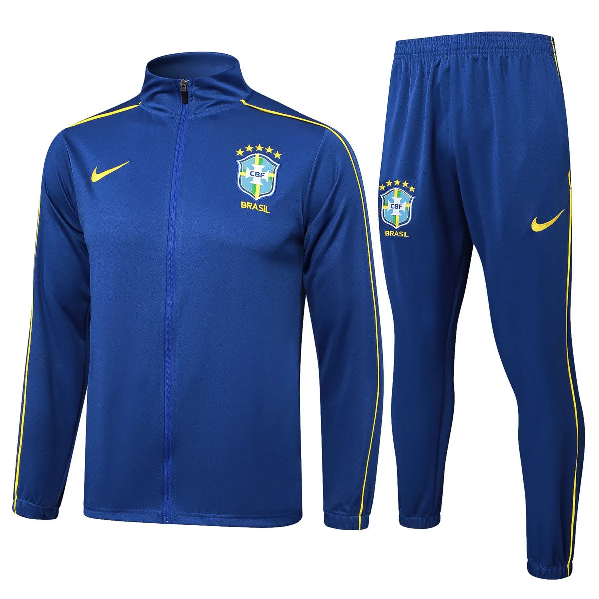Mens Brazil Jacket + Pants Training Suit Blue 2025