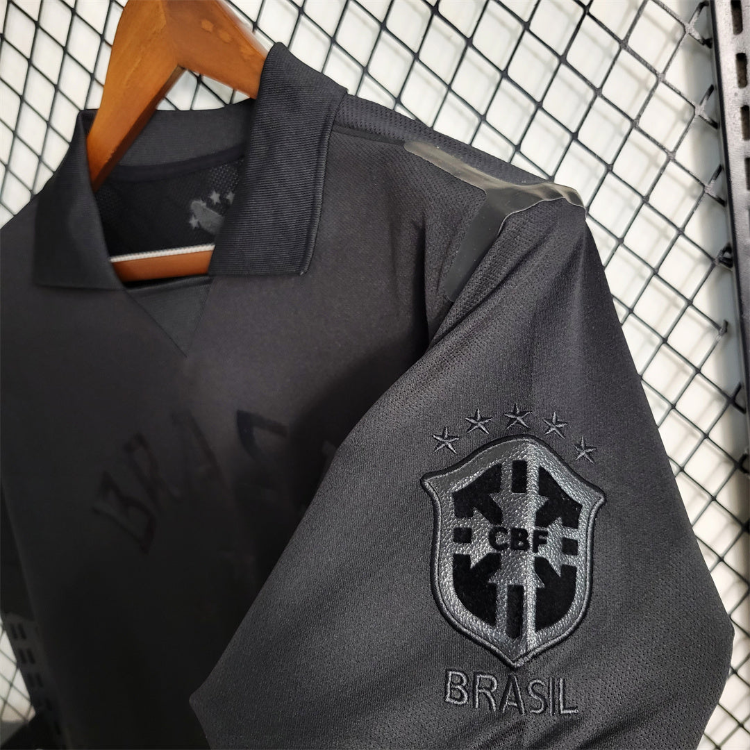 Brazil Retro All Black 2013/14 Jersey