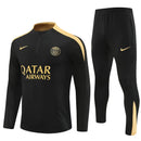 Mens PSG Training Suit Black - Gold 2024/25