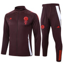 Mens Bayern Munich Jacket + Pants Training Suit Burgundy 2024/25