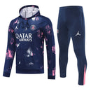 Mens PSG x Jordan Hoodie Sweatshirt + Pants Training Suit Royal Patterns 2024/25