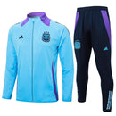 Mens Argentina Jacket + Pants Training Suit Light Blue 2024