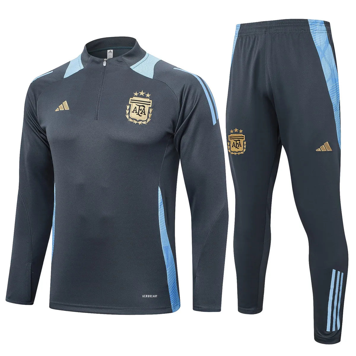 Mens Argentina Training Suit Grey 2024/25