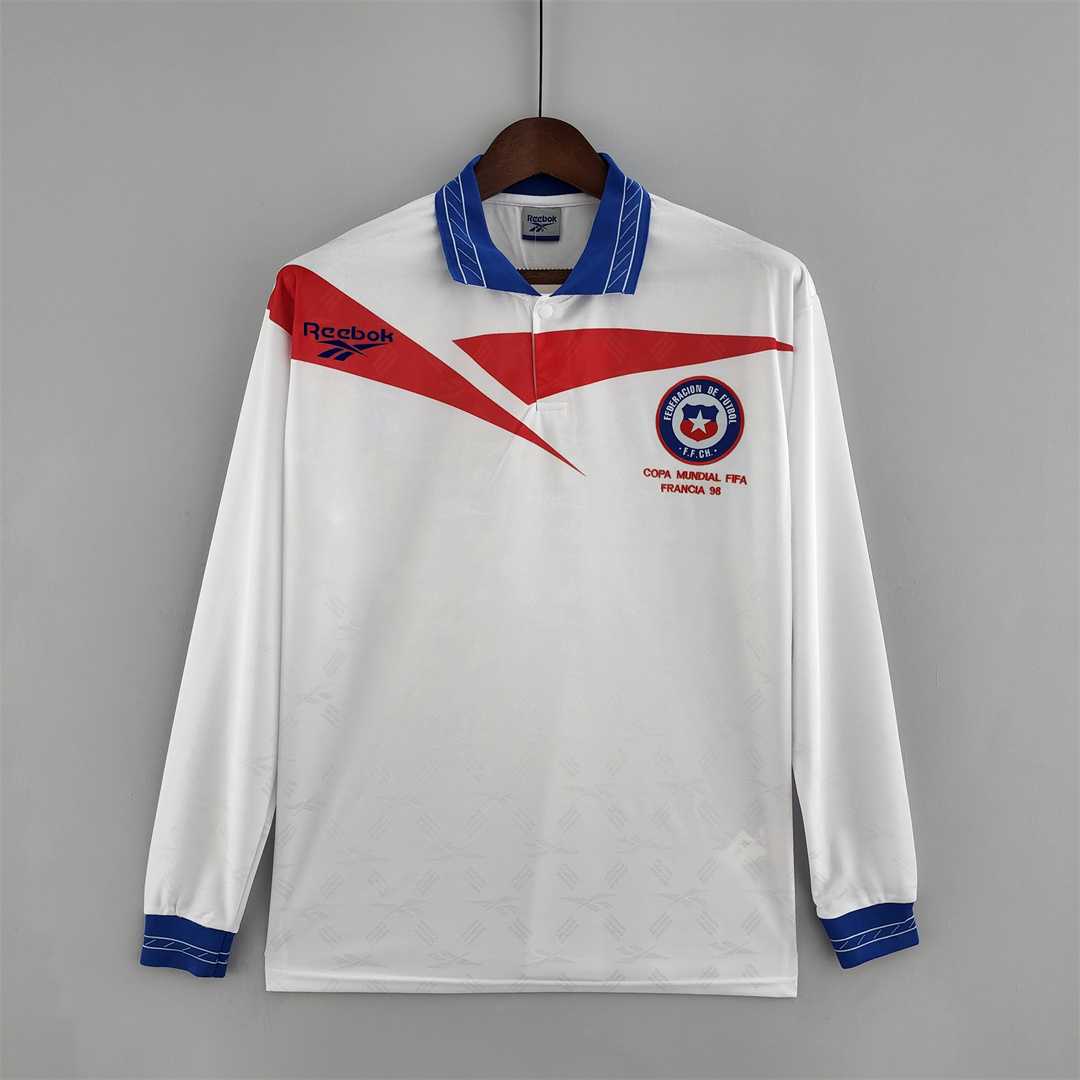 Chile Retro 1998 Away Long Sleeve Jersey
