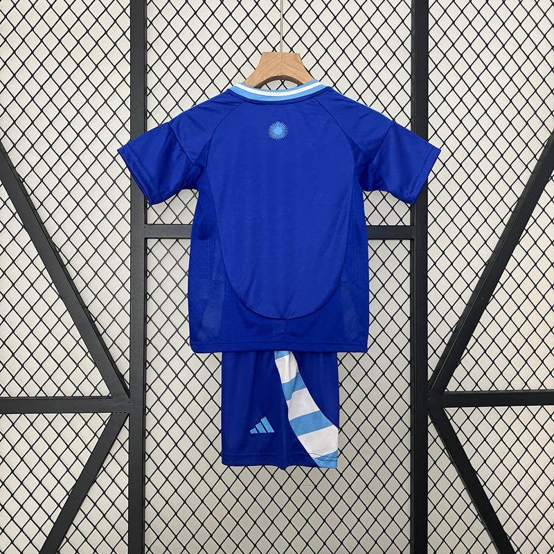 Argentina Away Kids Kit 2024 - Patch Fifa World Champions 2022