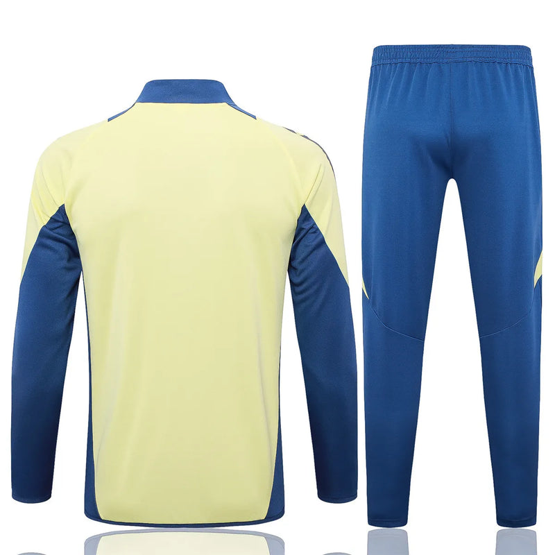 Mens Bayern Munich Jacket + Pants Training Suit Yellow 2024/25