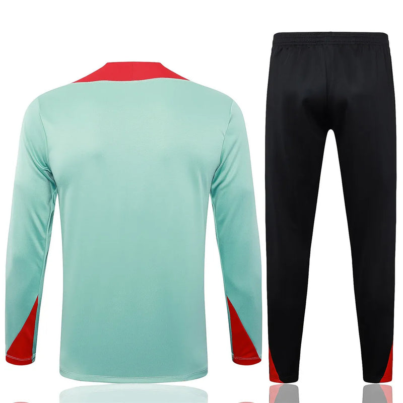 Mens Liverpool Training Suit Light Green 2024/25