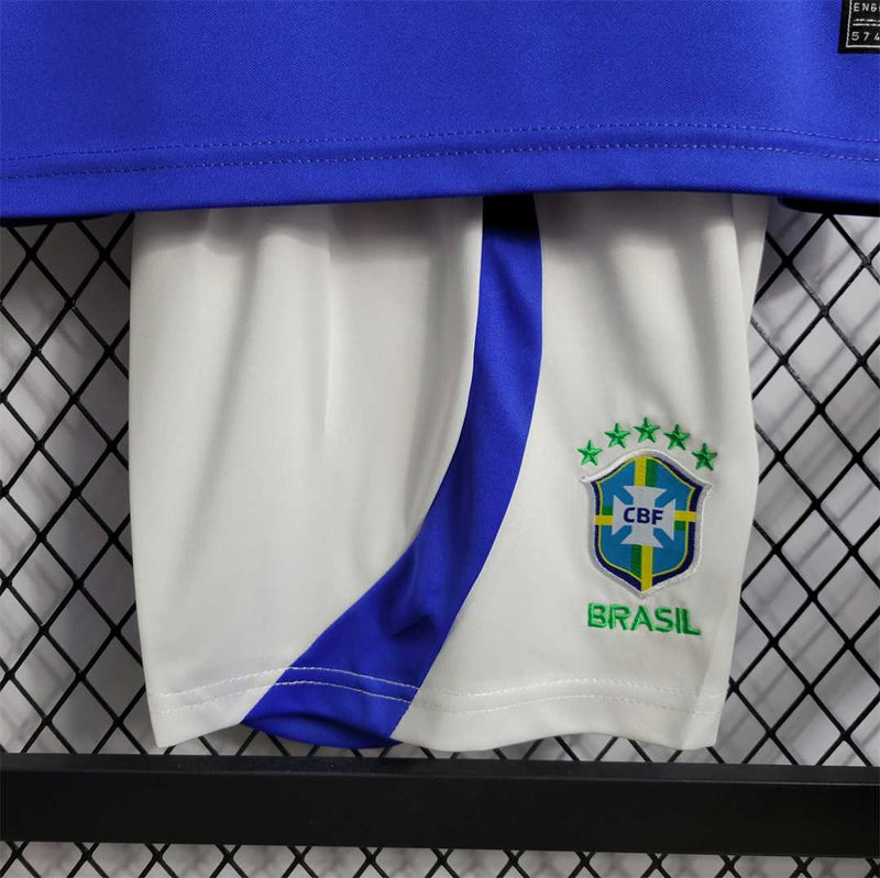 Brazil Away Retro Kids Kit 2022