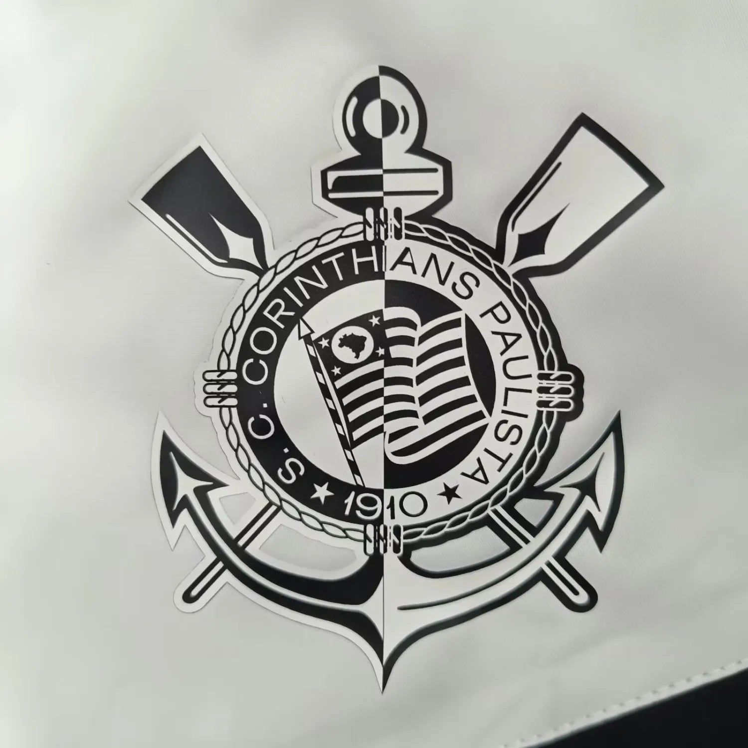 Corinthians All Weather Windrunner Jacket White - Black 2024/25