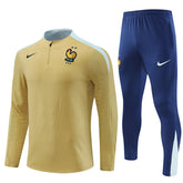 Mens France Training Suit Gold 2024