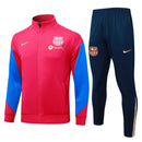 Mens Barcelona Jacket + Pants Training Suit Red 2024/25