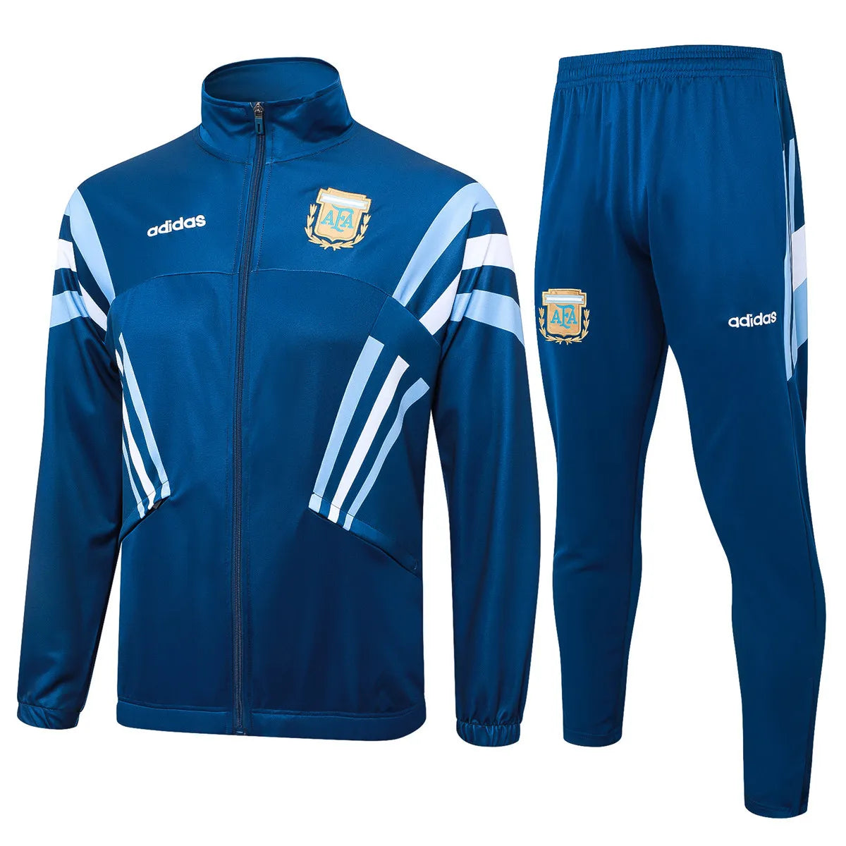 Mens Argentina Jacket + Pants Training Suit Blue 2024
